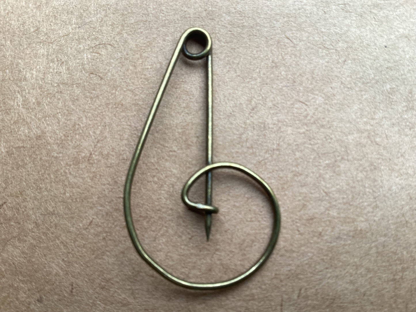 Bronze40 mm metal hook button
