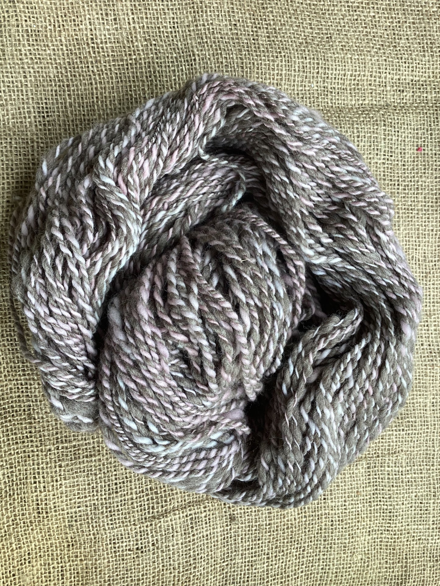 Handspun Merino and 8ply yarn 200g.