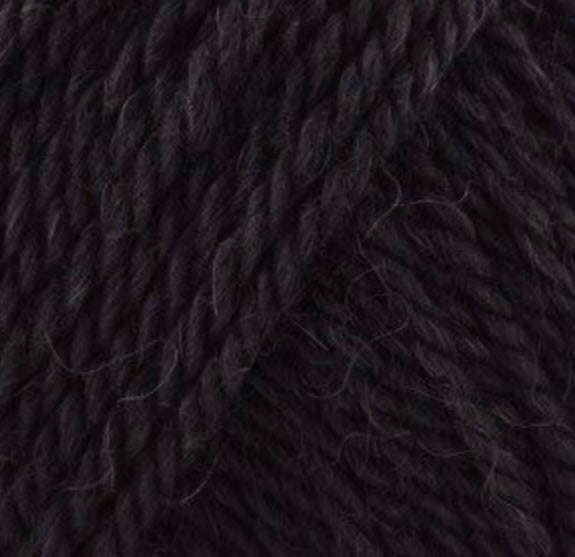 Black Merino/yak 50 g 8 ply