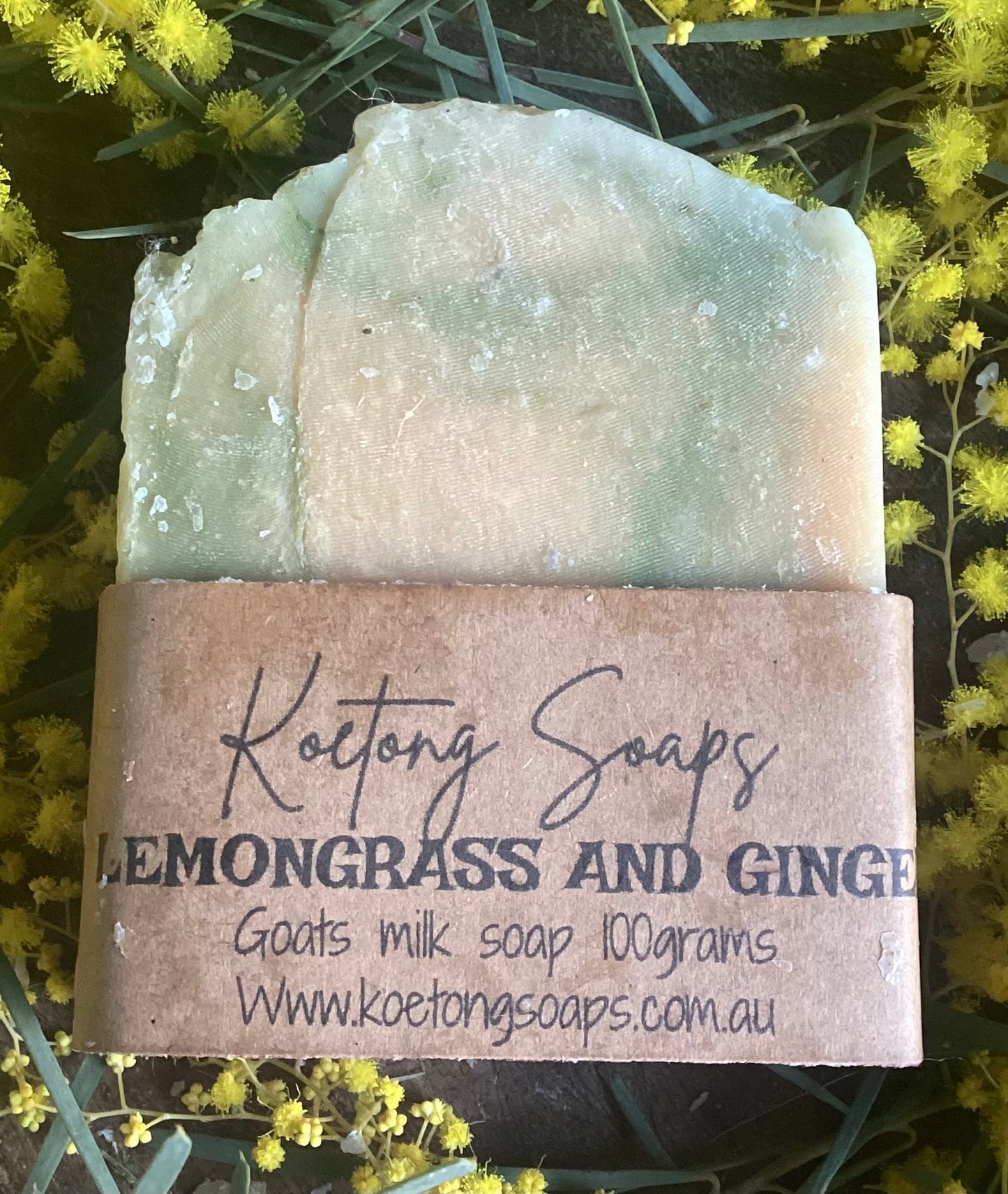 Lemongrass and ginger goats milk soap100 g