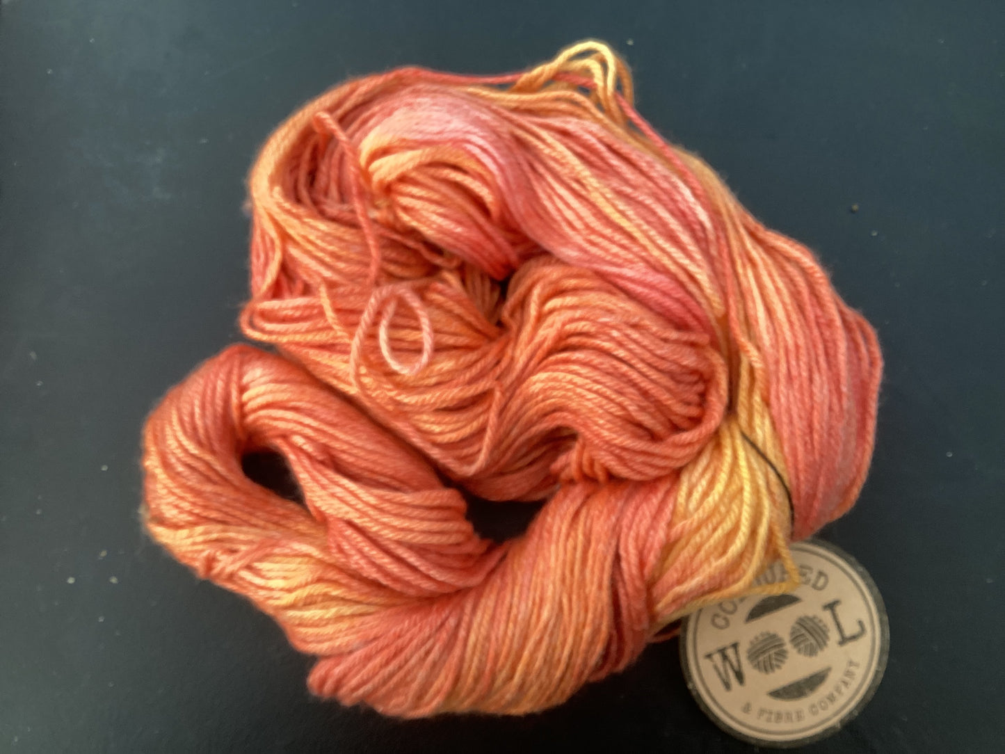 Citrus blast merino and bamboo 8 ply 100g