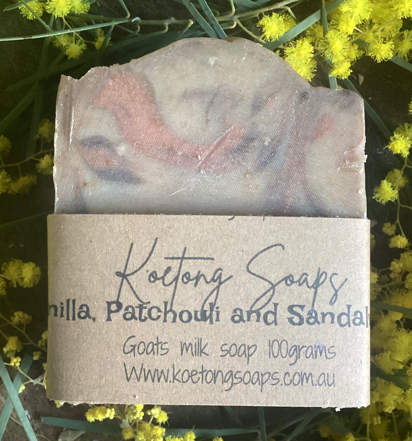 Vanilla, patchouli and sandalwood goats milk soap100 g