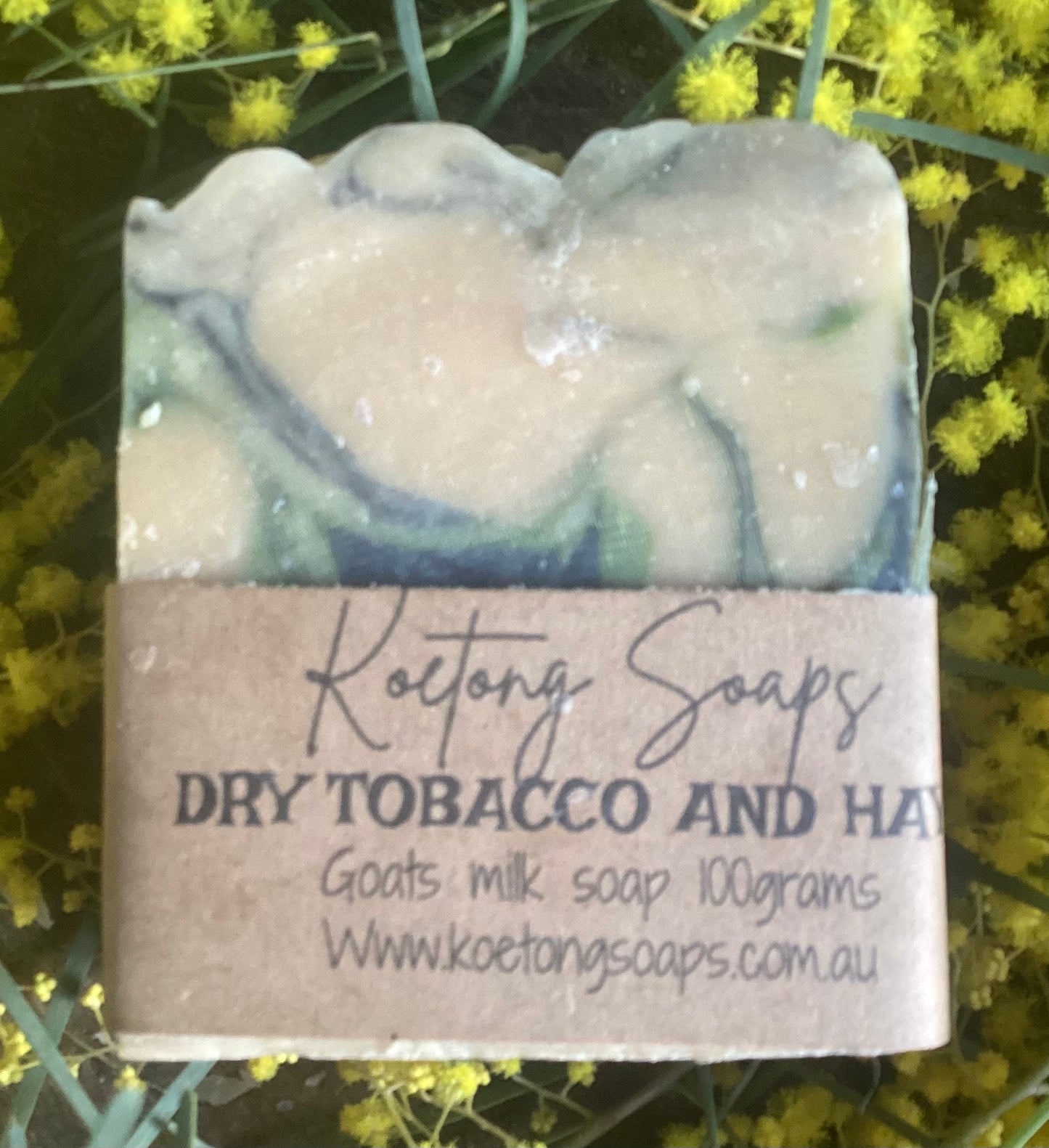 Dry tobacco and hay goats milk soap 100 g