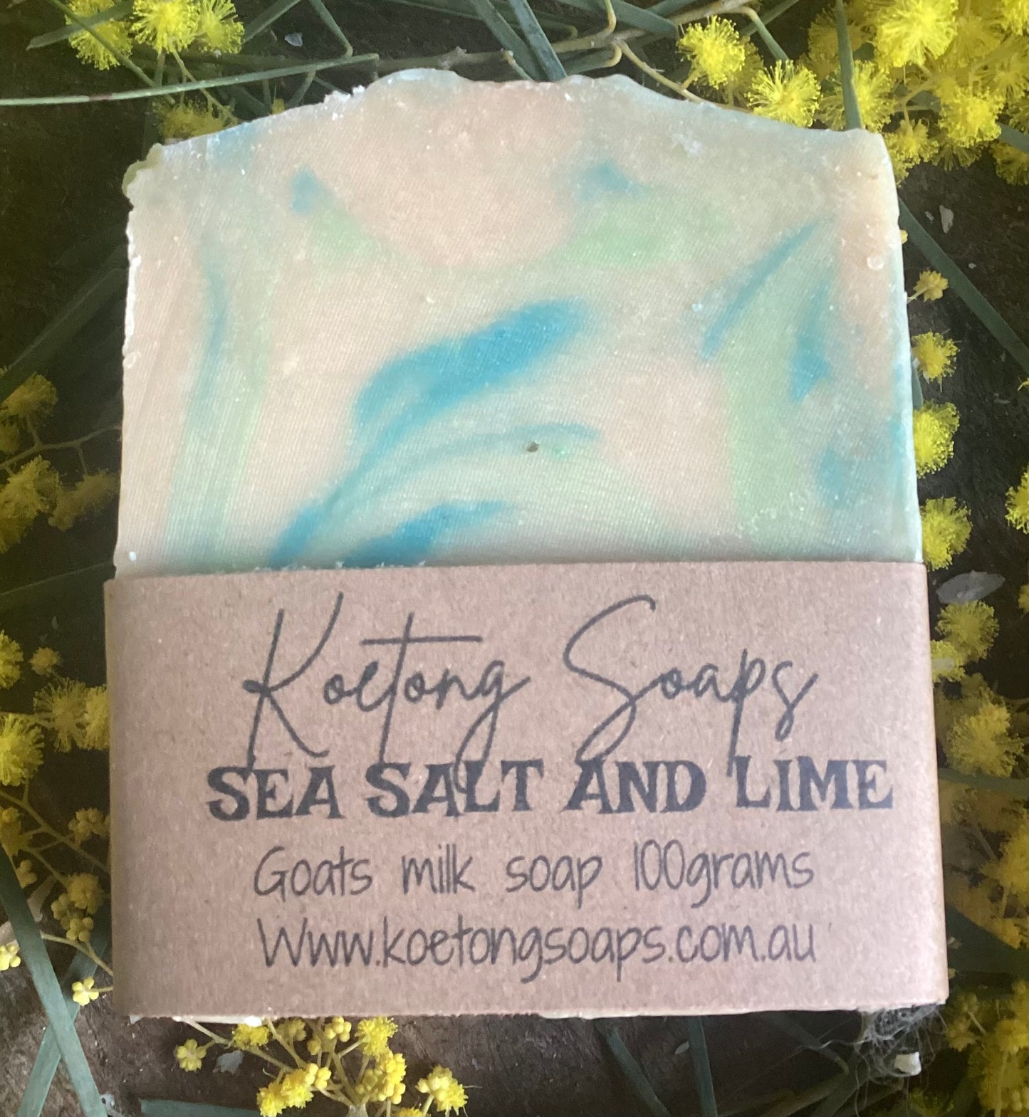 Sea salt and lime goats milk soap100 g