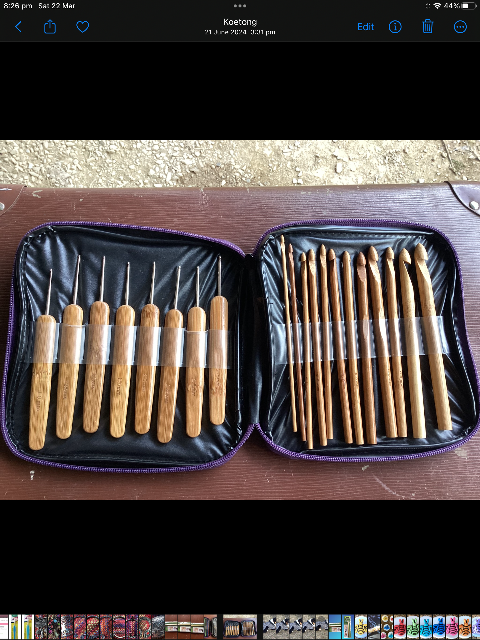 Tools…crochet hooks…knitting needles