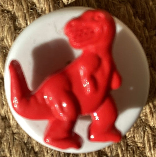 Red dinosaur button 25 cm