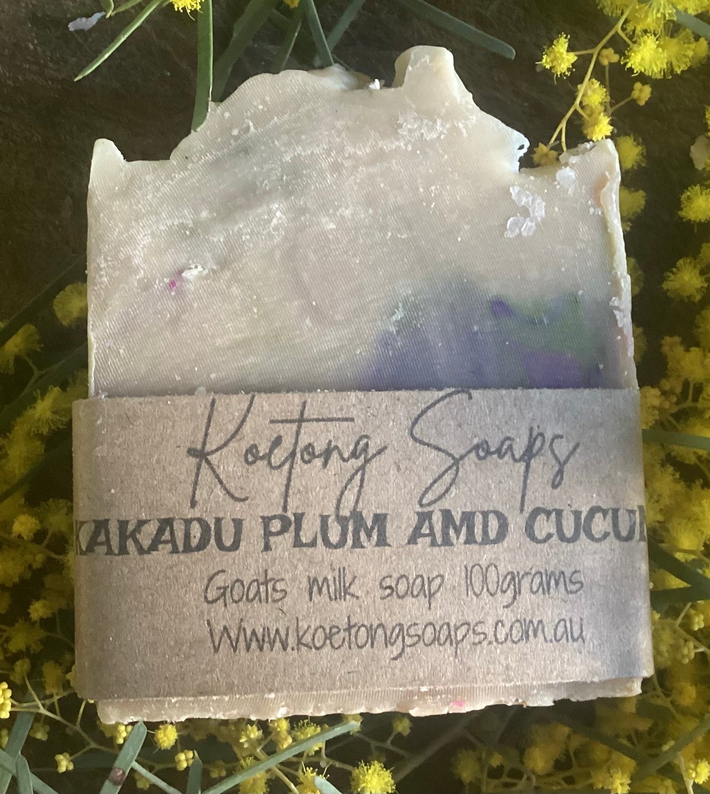Kakadu plum and cucumber goats milk soap 100 g