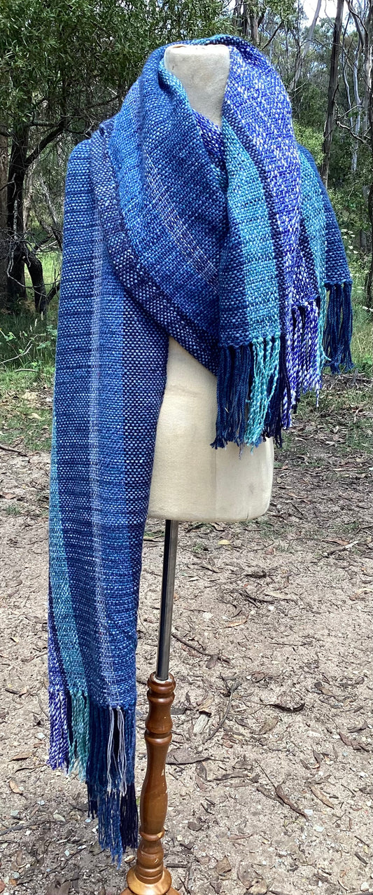 Blue hues long wrap