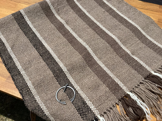 Corriedale and alpaca wrap