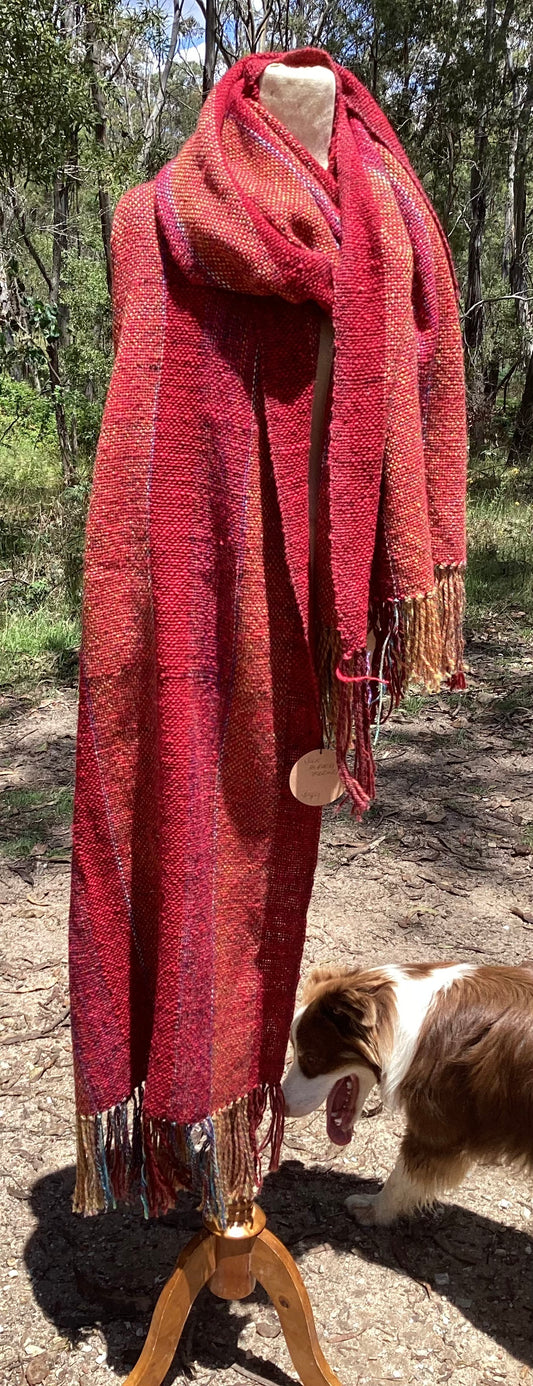 Rockin red long wrap