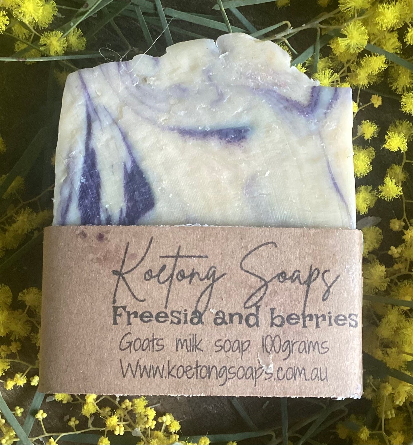 Freesia and berries goats milk soap100 g