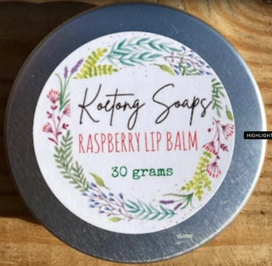 Raspberry lip balm 30 grams