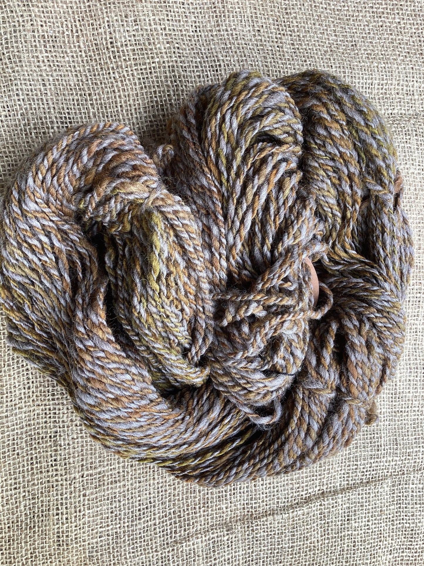 Handspun Corriedale blend 8 ply yarn 200g.