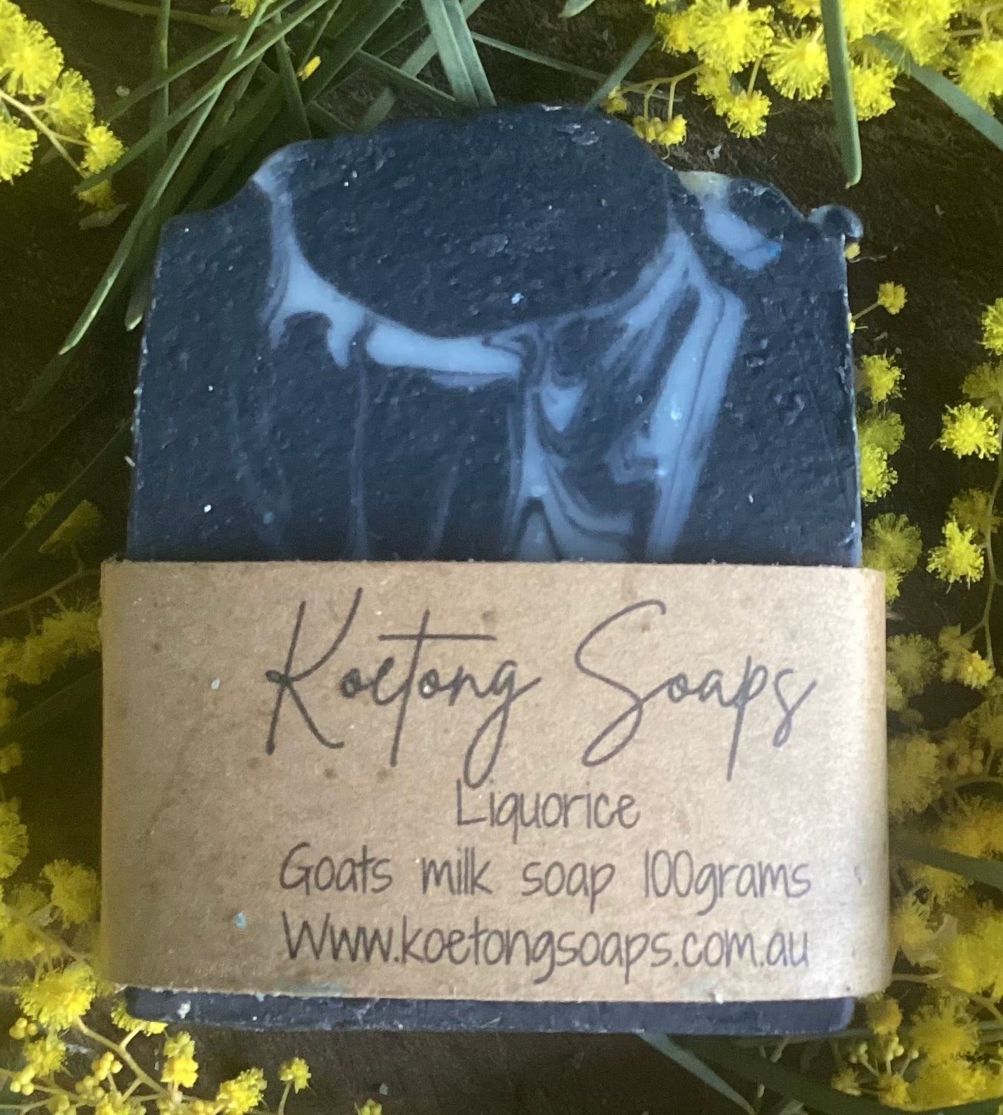 Liquorice goats milk soap 100 g
