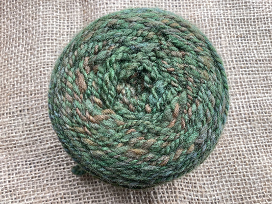 Handspun merino/ corriedale blend 8 ply yarn 100 g. Lucerne