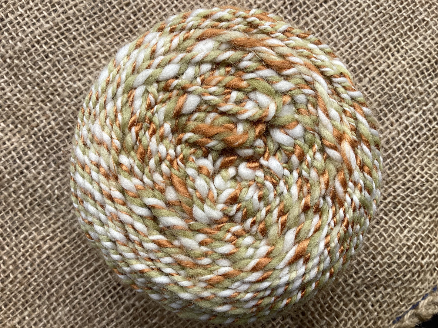 Handspun merino and eri silk blend 8 ply yarn 100 g