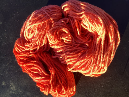 Ruby 12 ply Polwarth yarn 200 g