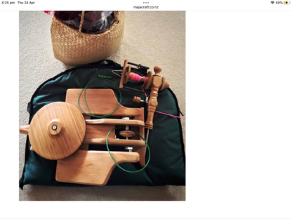 Majacraft Little Gem travel spinning wheel