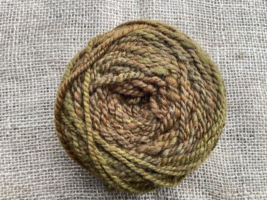 Handspun merino/ corriedale blend 8 ply yarn 100 g. Haystack