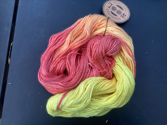 Sunrise merino and bamboo 8 ply 100g
