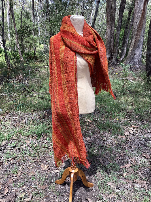 Burst of orange long wrap