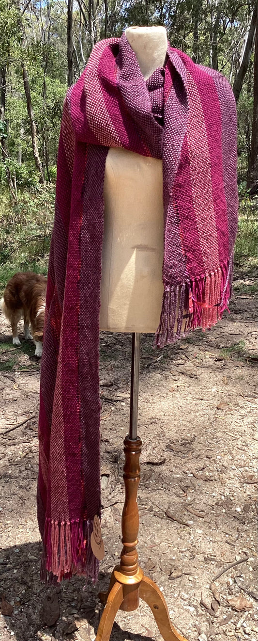 Magenta long wrap